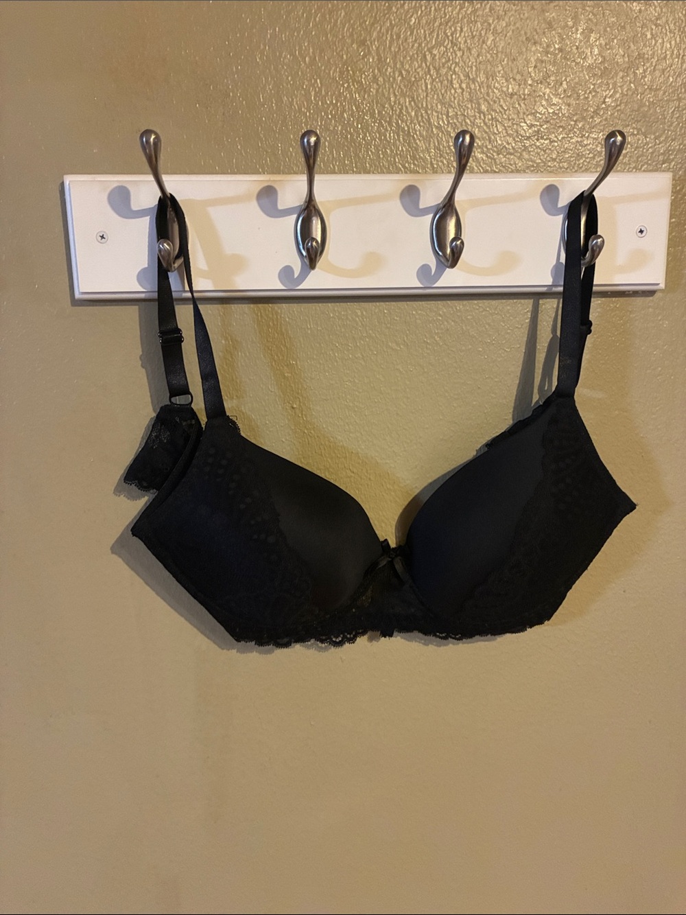 Source Unknown Black Lace Trim Bra - Women Intimates